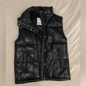 Abercrombie & Fitch Vegan Leather vest
